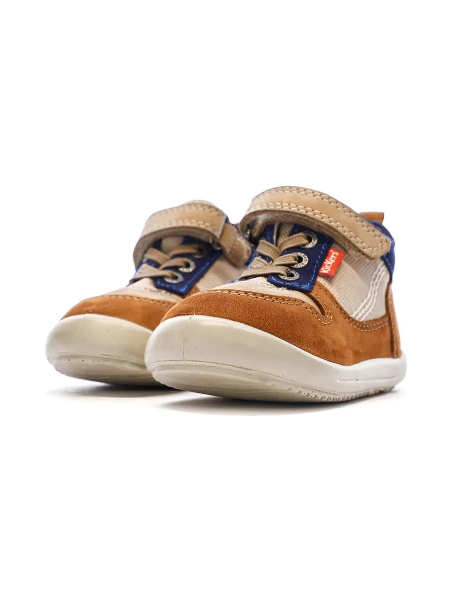 Baskets Hautes Marron/Beige Garçon Kickers Bottillon 7