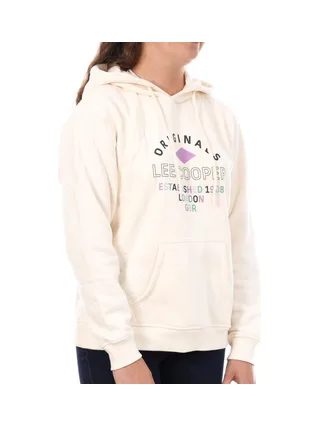 Sweat à Capuche Ecru Femme Lee Cooper Octavi 1