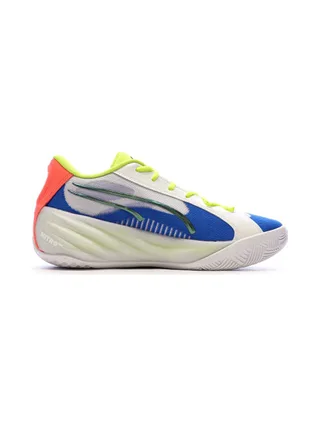 Chaussures de Basketball Blanches/Bleu Homme Puma All-pro Nitro 2