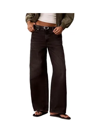 Jean Noir Femme Calvin Klein Jeans Low Rise Baggy 1