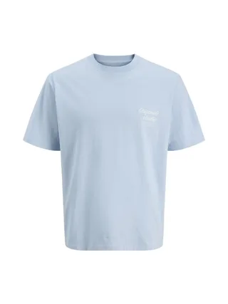 T-Shirt Bleu Garçon Jack & Jones Typo 1