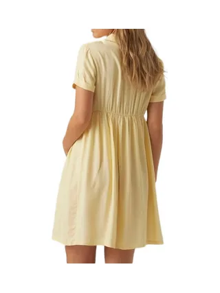 Robe Jaune Femme Mamalicious Lia 2