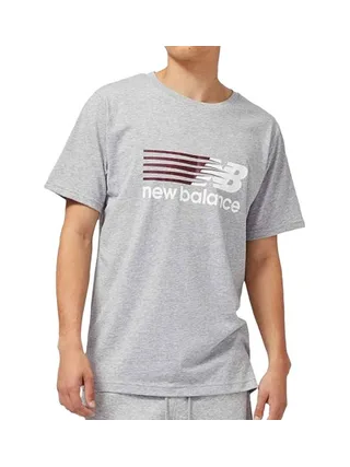 T-shirt Gris Homme New Balance Core Plus Graphic 1