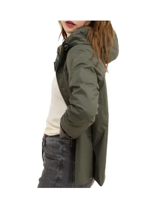 Veste Imperméable Kaki Femme Laura Jo Mi-saison Court 4