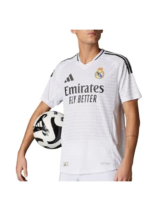 Real Madrid Maillot de football Blanc/Noir Homme Adidas 24/25 1