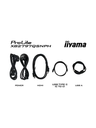 iiyama ProLite XB2797QSNPH-B1 27IN IPS LCD 4MS 2560X1440 350CD/M2 HDMI/DP/USB 2 computer monitor 26