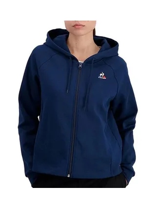 Sweat Zippé Bleu Femme Le Coq Sportif Hoody 1