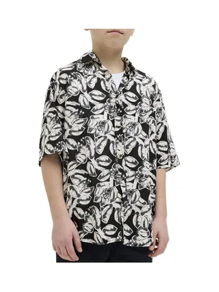 Chemise Noir Garçon Jack & Jones Joshua 2