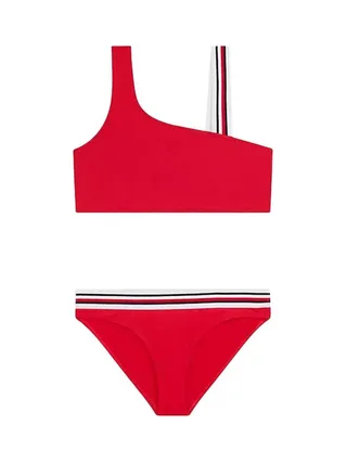 Ensemble bikini Rouge Fille Tommy Hilfiger One Shoulder 1