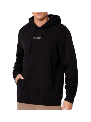 Sweat à Capuche Noir Homme Guess Roy 1