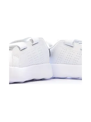 Baskets Blanches/Noir Garçon/Fille bébé Adidas Advantage 7