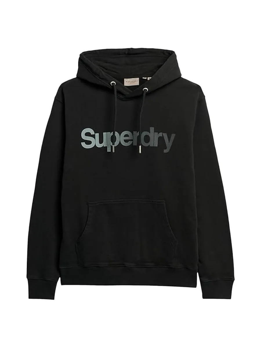 Sweat à Capuche Noir Femme Superdry Tonal Core 2