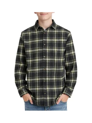 Chemise Noire à Carreaux Garçon Jack & Jones Shua 1
