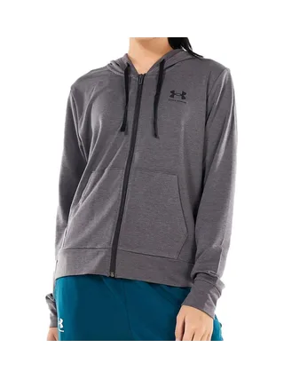 Sweat Zippé Gris Femme Under Armour Rival Terry 1