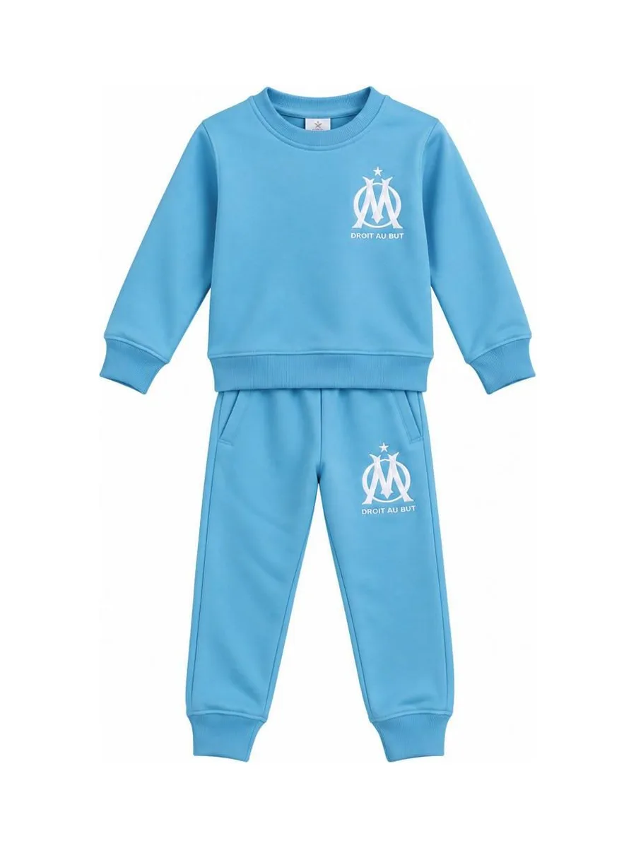 Ensemble de Survêtement Bleu Ciel Garçon Olympique de Marseille 2