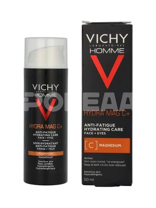 Vichy Homme Hydramag C Anti Fatigue Hydrating Care 50ml - Face-Eyes / Sensitive Skin 1