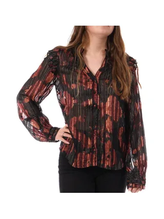 Chemise Noire/Rouge Femme Kaporal SEVEN 1