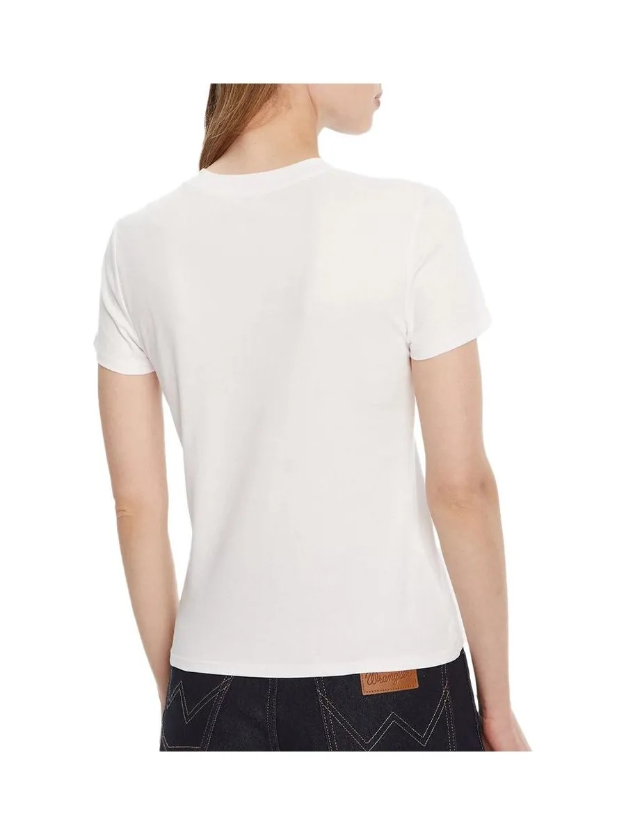 T-Shirt Blanc Femme Calvin Klein Jeans Supima 3