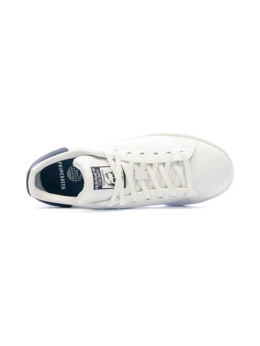 Baskets Blanches/Marine Fille/Femme Adidas Stan Smith 5