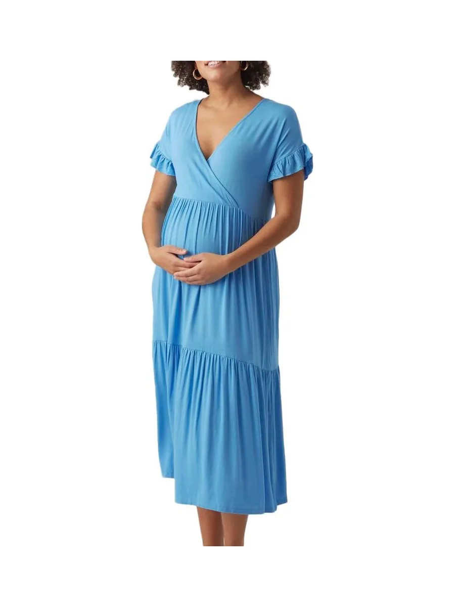 Robe D'allaitement Bleu Femme Mamalicious Helen 1