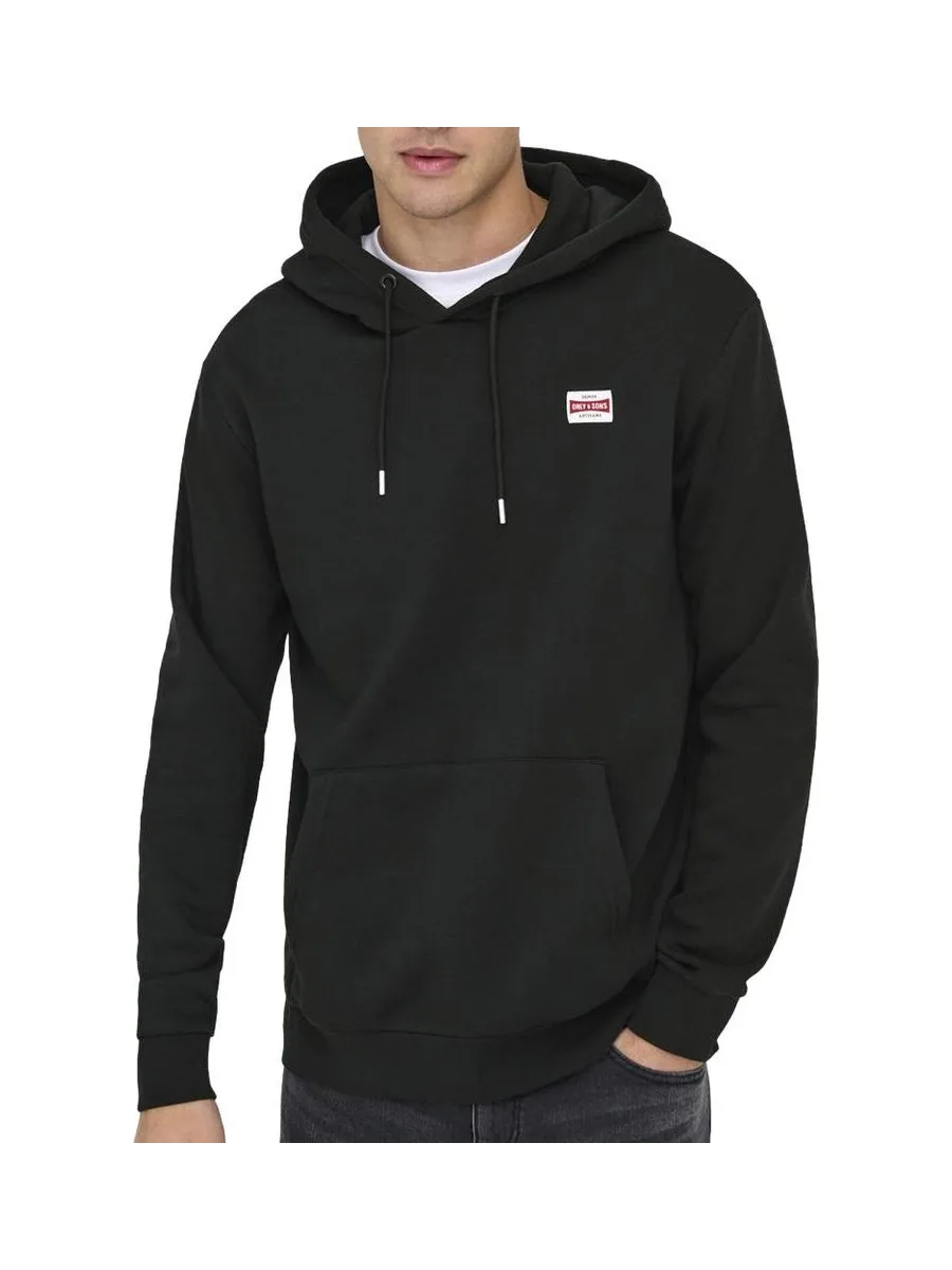 Sweat à Capuche Noir Homme Only & Sons Hoodie 2