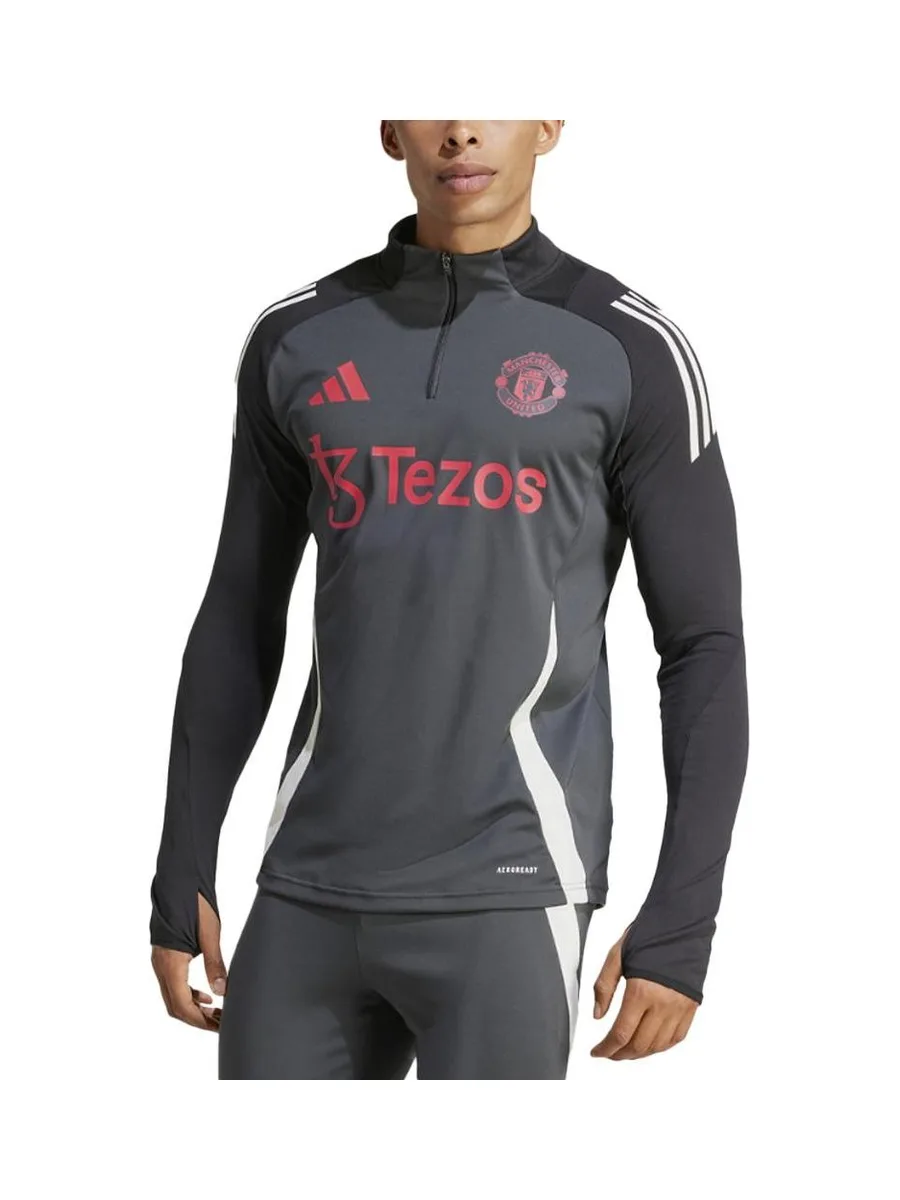 Manchester United Sweat Gris/Noir Adidas Tiro 2024 2