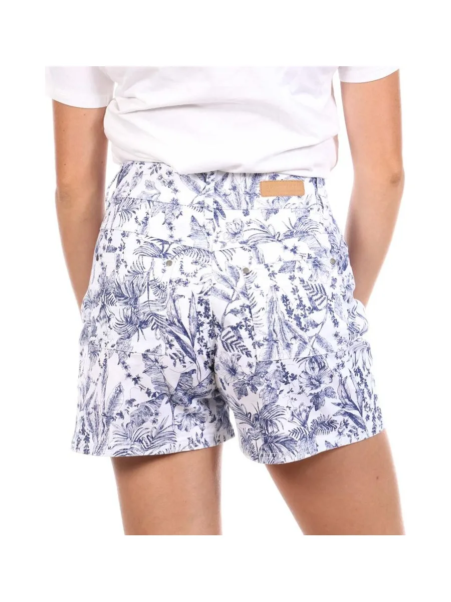 Short Blanc/Bleu Femme Sun Valley OURANA 3