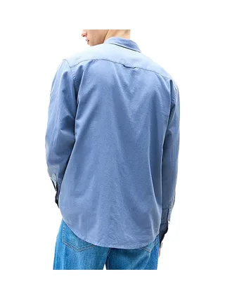 Chemise Bleu Moyen Homme Tommy Hilfiger Linen Blend-precious 2