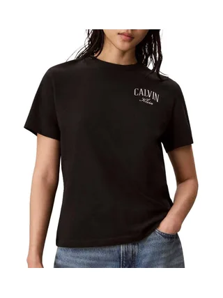 T-Shirt Noir Femme Calvin Klein Jeans Classics 1