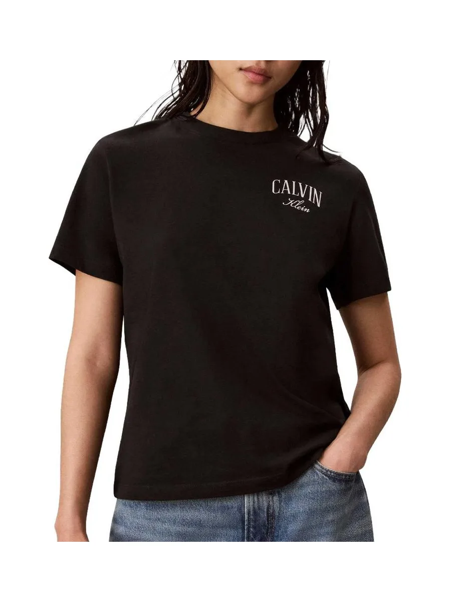T-Shirt Noir Femme Calvin Klein Jeans Classics 2