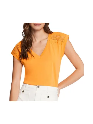 T-shirt Orange Femme Morgan Deci 1