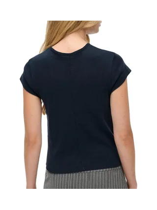 T-shirt Marine Femme Superdry Athletic Essential 2