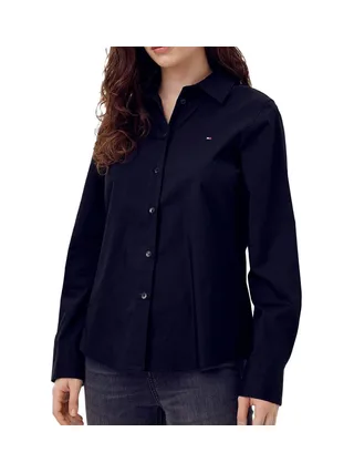 Chemise Marine Femme Tommy Hilfiger Ess Poplin Regular S 1