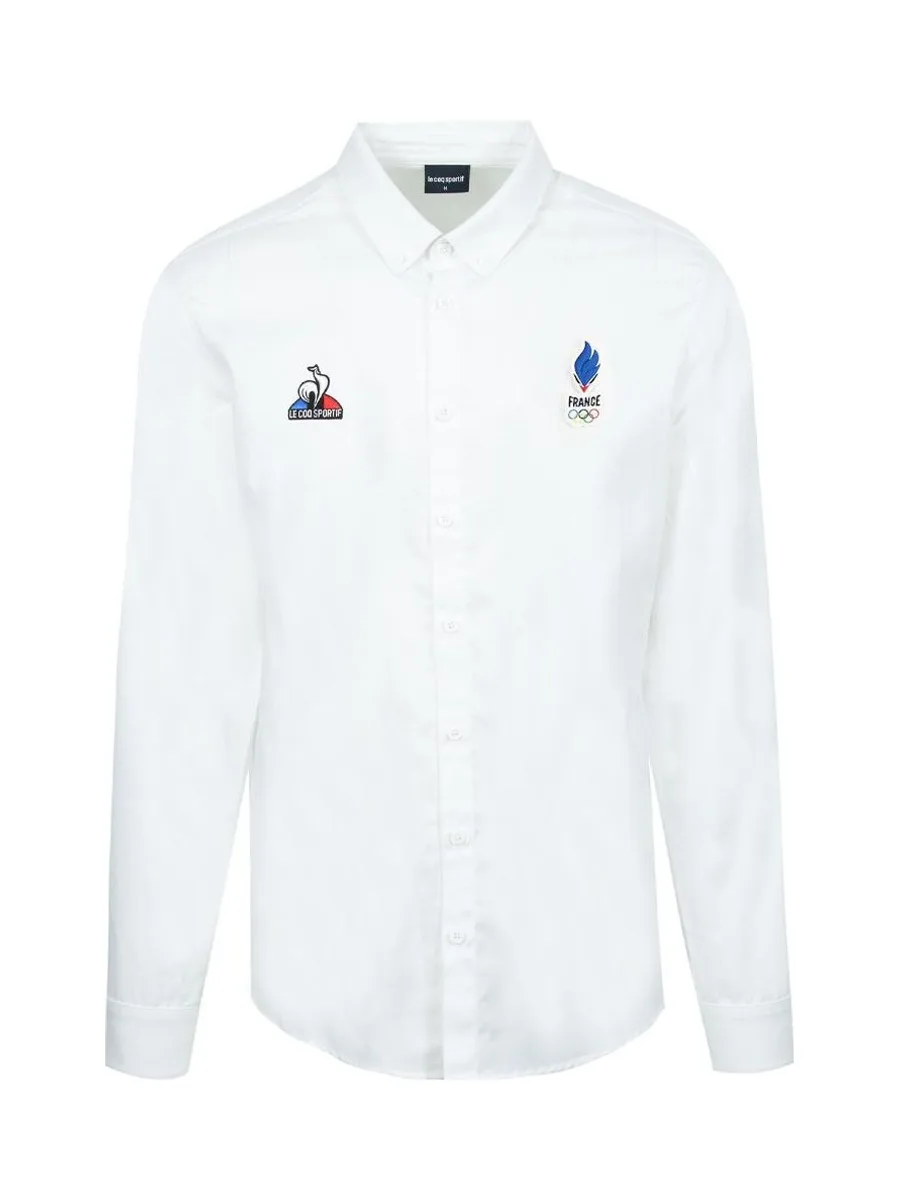 Chemise Blanche Homme Le Coq Sportif Paris 2024 2