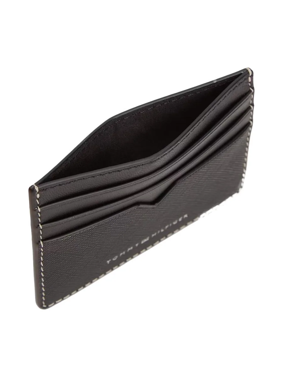 Portefeuille Noir Homme Tommy Hilfiger Saffianos0 3