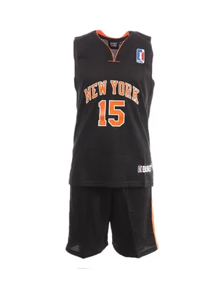 New York Ensemble de basketball Noir/Orange Enfant Sport Zone 1