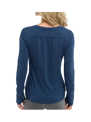 T-shirt Manches Longues Marine Femme Ragwear Pinchi 2