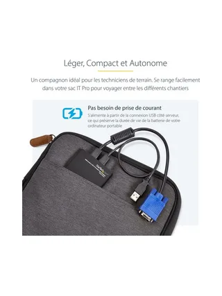 KVM Console to USB Laptop Crash Cart 12