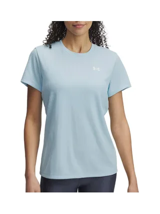 T-Shirt Bleu Femme Under Armour Tech Rib 1
