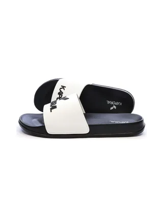 Claquettes Blanc/Noir Homme Kaporal Baporal 1