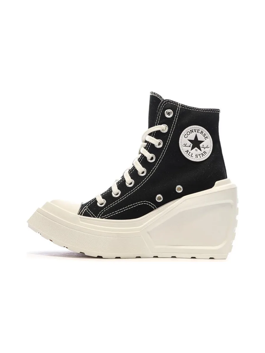 Baskets Noires Femme Converse Chuck 70 De Luxe Wedge A06478C 2