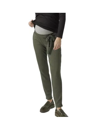 Pantalon de Grossesse Kaki Femme Mamalicious Mini 1