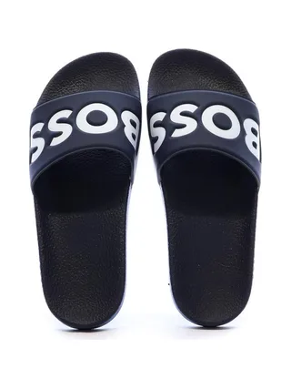Claquettes Bleu Marine Homme BOSS Aryeh 3