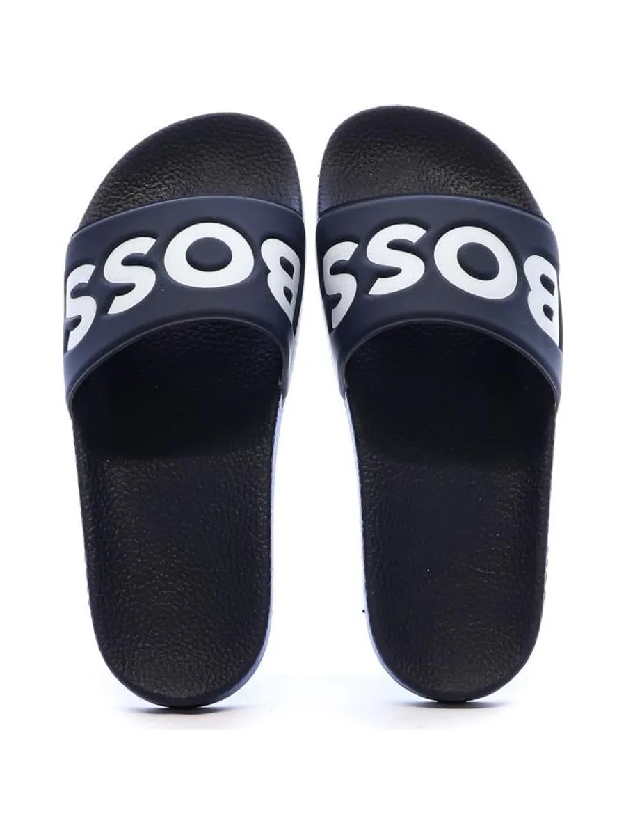 Claquettes Bleu Marine Homme BOSS Aryeh 4