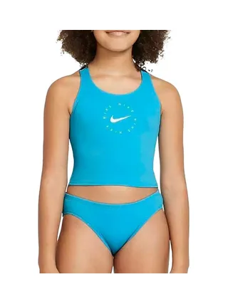 Maillot de bain 2 pieces Turquoise Fille Nike NESSB716 1