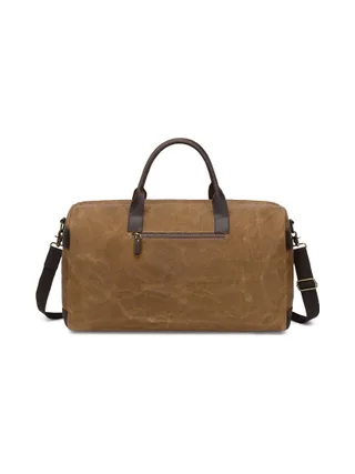 VLAD - Sac de voyage en cuir véritable et toile enduite - Bleu 12