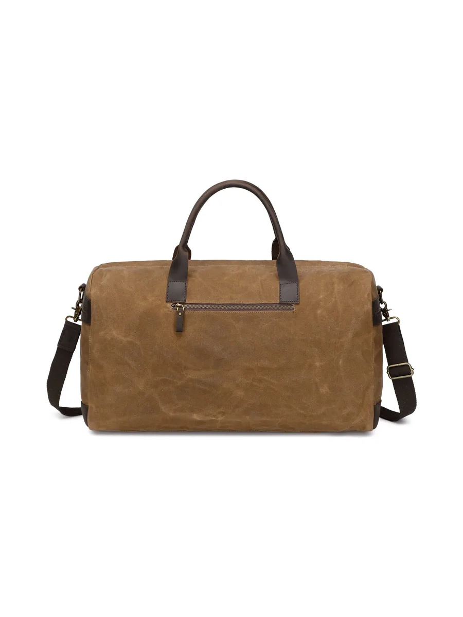 VLAD - Sac de voyage en cuir véritable et toile enduite - Bleu 45