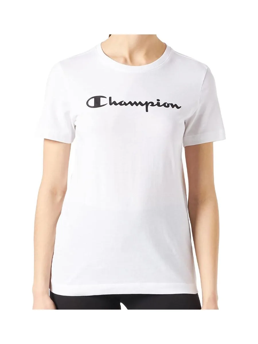 T-shirt Blanc Femme Champion Crew neck 2