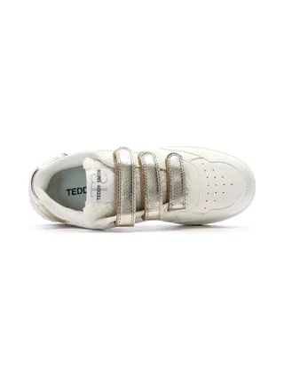 Baskets Ecru/Doré Femme Teddy Smith Sra C 4