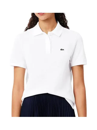 Polo Blanc Femme Lacoste Regular Fit 1